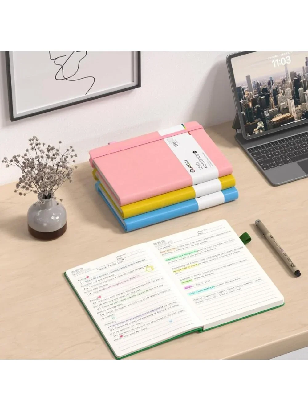 4 Pack A5 Lined Journals - 180 Pages, 100 GSM Paper Notebooks for Travel & Notes
